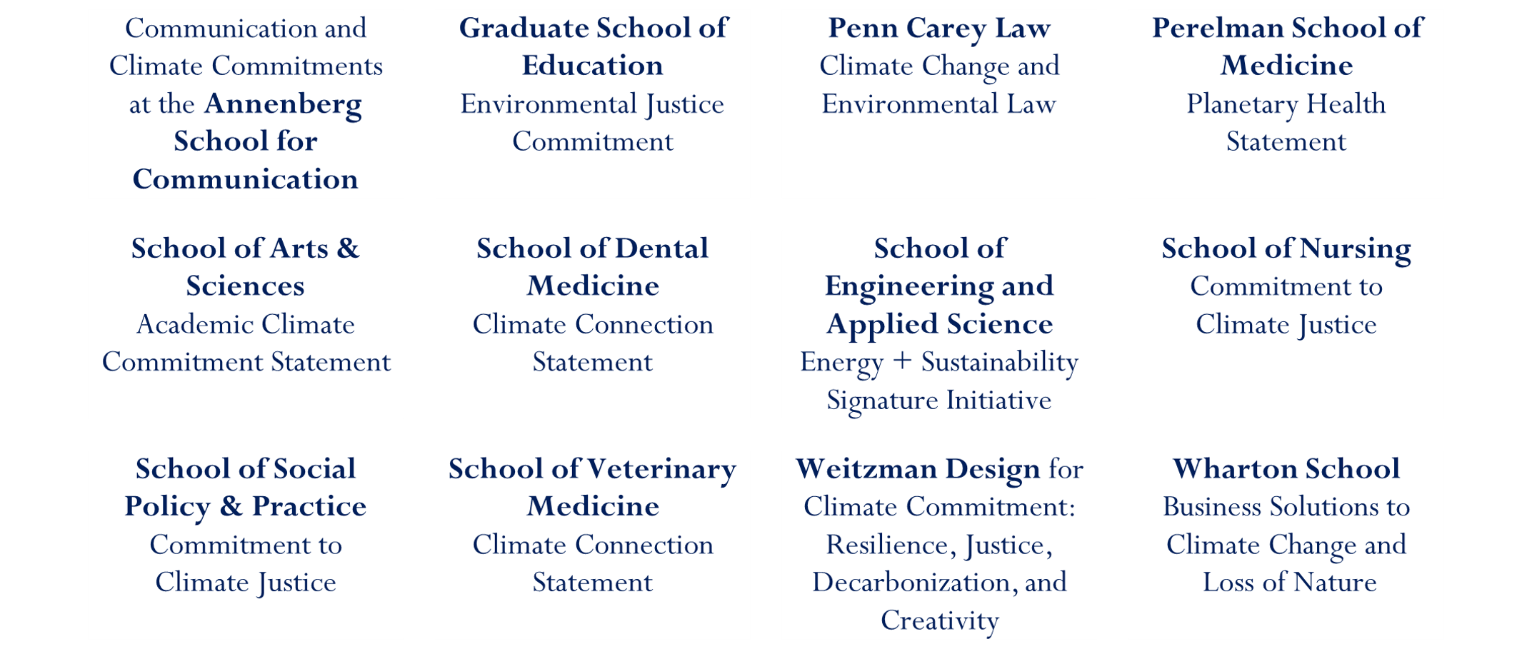 Academic Climate Committments