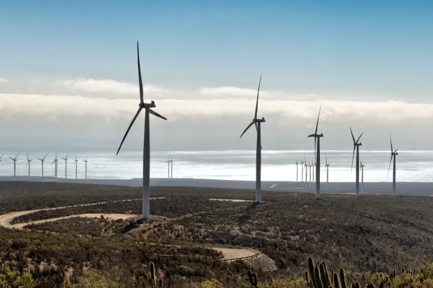 Wind turbine in Chile