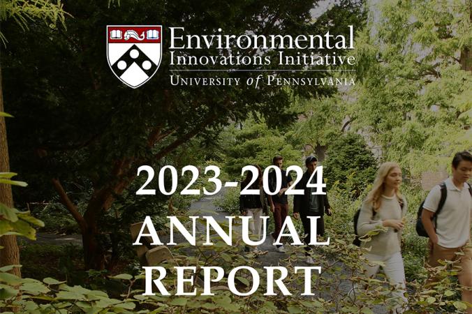 green park background with annual report title