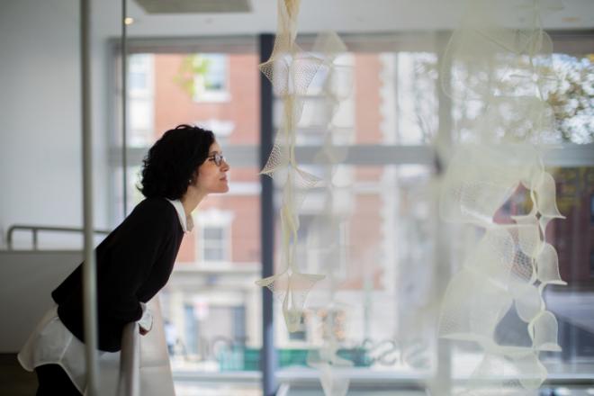 “We were excited that it was a pleasant smell, had been historically mapped to human health, and could contribute to air quality,” Laia Mogas-Soldevila says of the aromatic lattice.