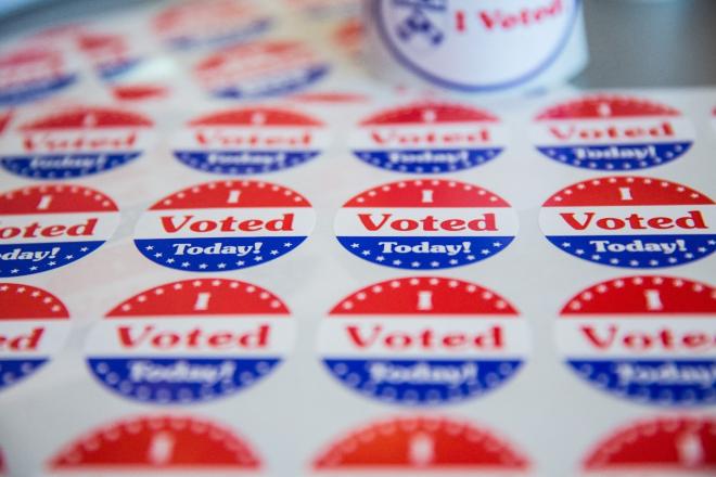 I voted today at Penn
