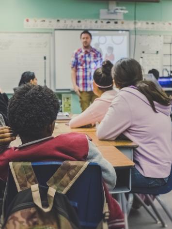 Students in a classroom